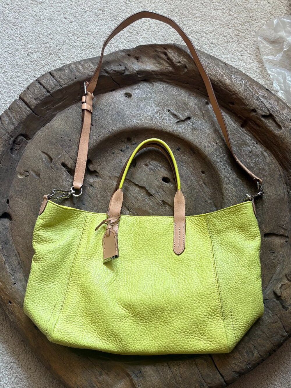 Cole Haan convertible crossboy dual handle Crosby Shopper tote bag purse